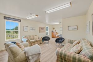 Lounge with sofas