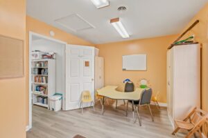 Classroom with round table