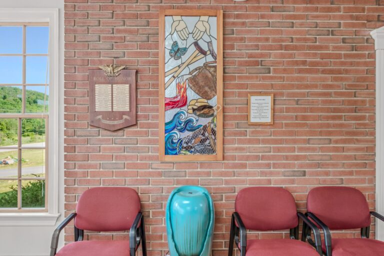The narthex, where we greet one another