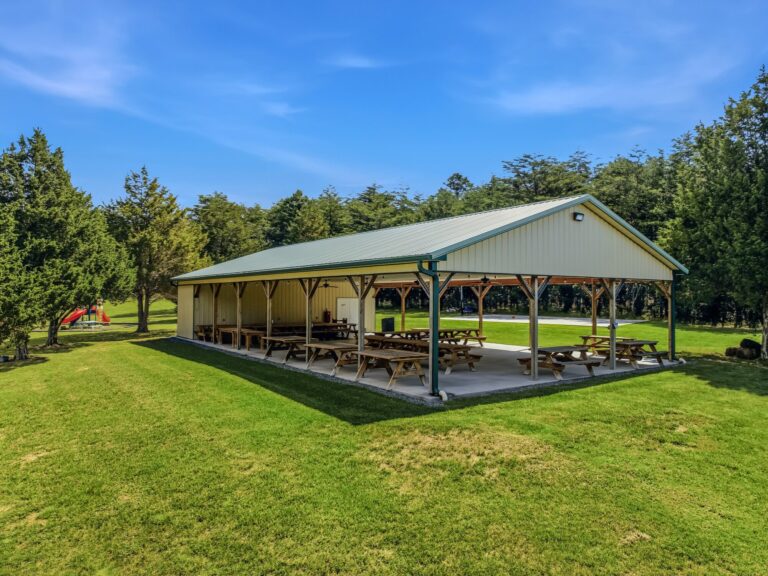 The picnic pavilion