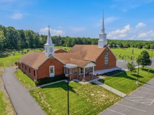 Church from the side lawn